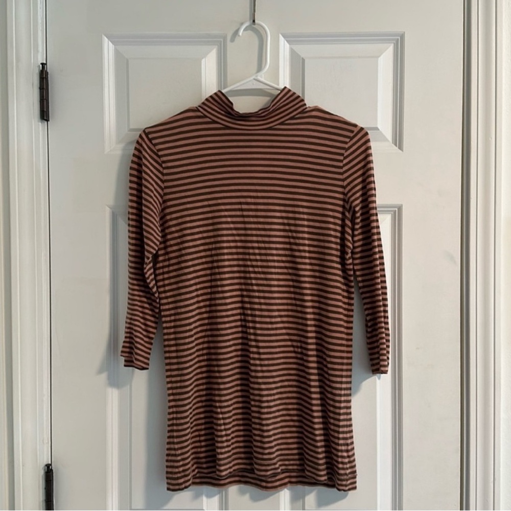 Demylee New York Cotton Mock Neck Top size M